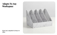 Single-Compartment document Sorter Multi-Section Document Organizer for Study Room
