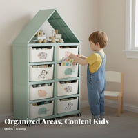 children's Book and Toy Organizer Large Capacity book shelf Promotes Organization