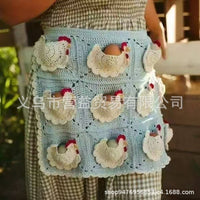 Crochet Chicken Egg Collecting Apron