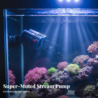Double Head Aquarium Pump Quiet Aquarium Water Circulator Pump Freshwater and Saltwater Use Submersible Water Circulator for Marine Aquariums
