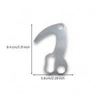 Stainless Steel Climbing Hook Strong Mountaineering Hook Lightweight Hardware Portable for Mountaineers