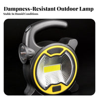 Portable Brightness Panel Camping Lamp Dimmable Battery Powered Lantern Handheld COB Work Lamp Adjustable Brightness