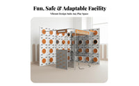 Kids Indoor Climbing Wall Develops Coordination & Balance children's Physical Training Facility Smooth Rounded Edges Wall Mounted Play Structure