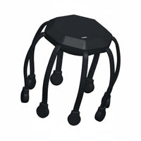 Portable Electric Multi-Arm Head Massager Rechargeable Multi-Arm Head Massager Single-Button Control Vibrating Massage Claw Quiet Operation for Office Workers, Seniors, Home, Travel