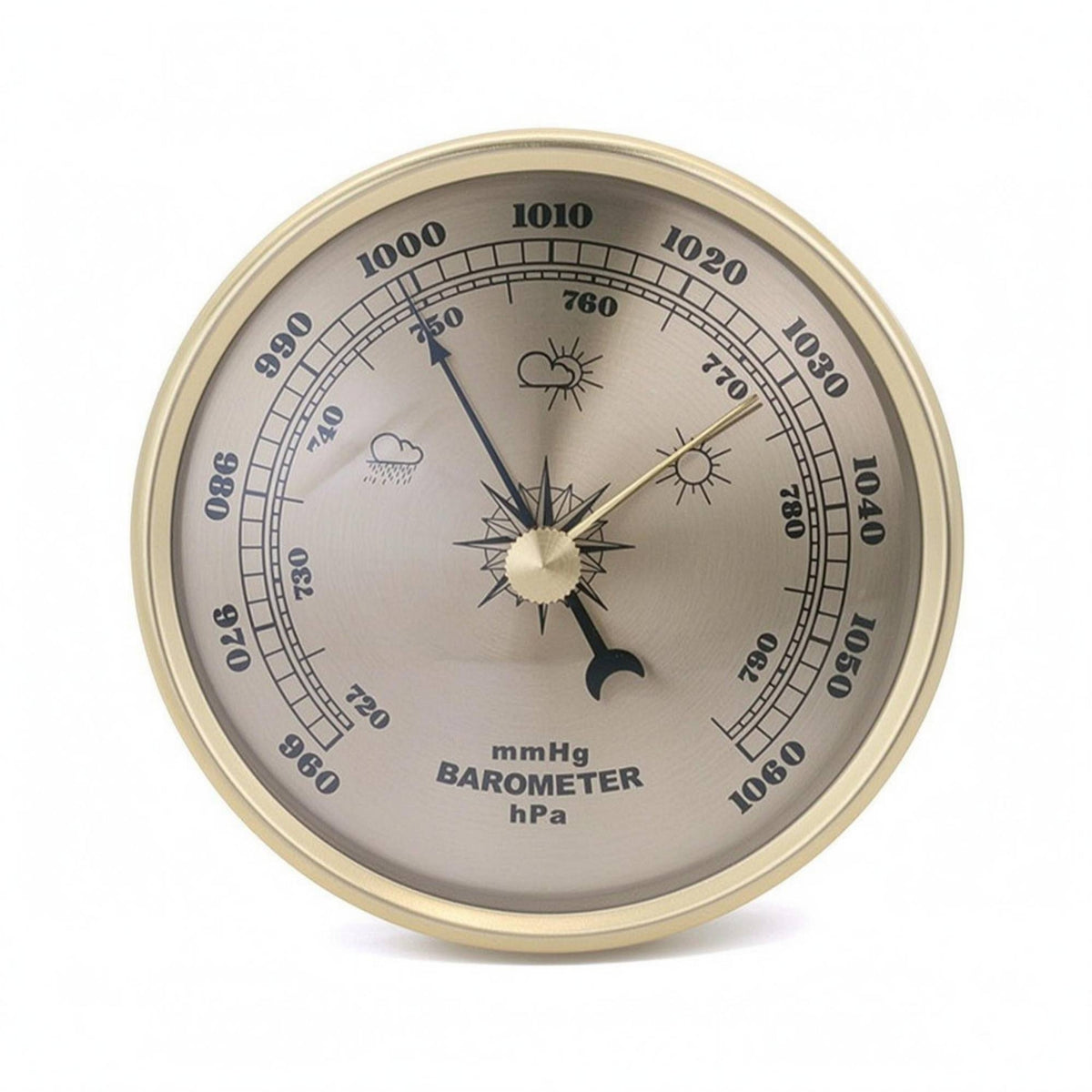 Round Analog Atmospheric Pressure Meter Combined Scale Weather Instrument