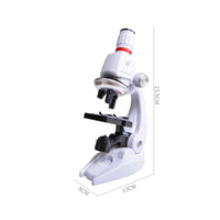 Educational Gift Kids Microscope Set LED Light Beginner Microscope Kit 1200x Magnification for Classroom