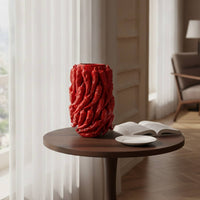 Vase with Chili Pepper Relief Glazed Decorative Vase Bold for Living Room, Entryway