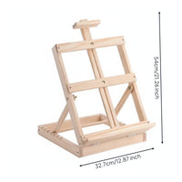 Tabletop Easel Adjustable Wooden Tabletop Easel Compact for Artists, Studio