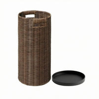 Umbrella Upright Woven Umbrella Holder Raised Edge