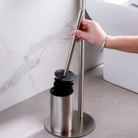 Freestanding Toilet Paper Holder Stainless Steel Toilet Roll Holder Standing Bath Tissue Stand Hotel