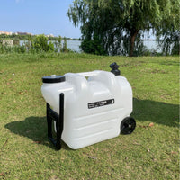 Portable Camping Water Tank with Wheels and Faucet