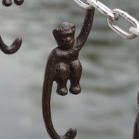Cast Iron Monkey Hook Retro Look Monkey Plant Hook Long-Lasting for Balcony