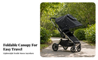 Universal Canopy Cover with Clamp Adjustable Fit Stroller Sun Shade Protection Snap-on Sunshade Rain Cover for Wheelchairs