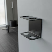 Barbell Wall Rack with  2 Bar holder Sturdy Bar Hanger Powder Coated Bracket
