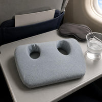 Hollow Ear-Shaped Opening Neck Pillow Headphone Friendly Memory Foam Neck Pillow