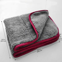 1000 GSM Car Drying Towel, Microfibre Towel for Car Cleaning Cloths, 42x48cm Dual-Sided Coral Fleece Towel, High Absorbency Washing Cloth