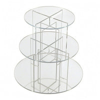 Clear Acrylic Cake Stand Stable Acrylic Dessert Stacked Display Easy to Assemble