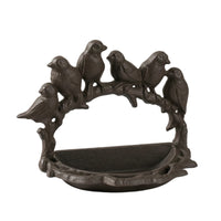 Cast Metal Avian Feeder Long-Lasting Bird Feeder with Basin Elegant for Balcony