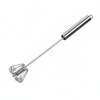 Press Action Rotation Semi-Automatic Whisk Multi-Functional Push down Egg Beater No Electricity Needed Hand Push Rotary Whisk Easy to Use for Bakers, Home Cooks, Cooking