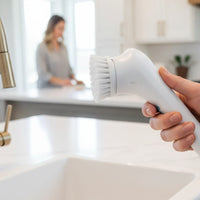 USB Rechargeable Scrub Brush Single-Button Electric Rotate Scrubber Charging