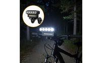 High Brightness LED Cycle Light with Alert Power Display Cycle Headlight Long Battery Life for Cyclists