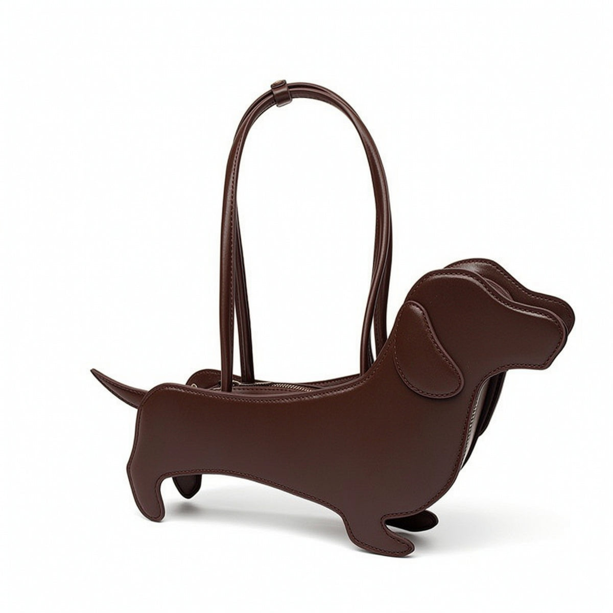 Dachshund Tote Bag Structured Dachshund Bag Faux Leather for Women
