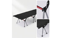 Height-Adjustable Camping Cot Foldable Folding Cot Long-Lasting Folding Bed Wide for Campers, Outdoor