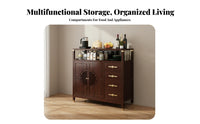 Dining Room Buffet Sideboard Multi-Functional Kitchen Storage Cabinet Large Capacity Freestanding Tea Bar Cabinet for Homeowners, Hallway, Home Office