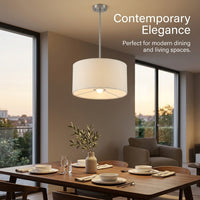 Light Shade Lampshade for Table Lamps with Detachable Design, Linen Textile Ceiling for Bedside and Floor