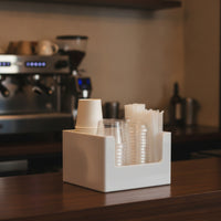 Acrylic Storage Box Open-Top Container Compact for Self-Serve Drink Stations