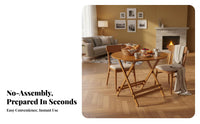 No-Assembly Foldable Table Foldable Design X-Brace Frame Trestle Table Space-Saving Easy to Clean for Telecommuting Workers