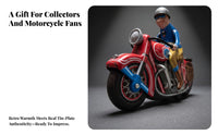 Clockwork Retro Motorcycle Ornament