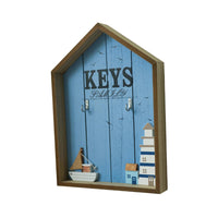 Wall Mounted Key Box Easy to Install Entryway Organizer Space Saving House Shape Look for Families, Adults, Mudroom, Kitchen