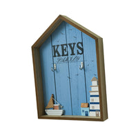 Wall Mounted Key Box Easy to Install Entryway Organizer Space Saving House Shape Look for Families, Adults, Mudroom, Kitchen