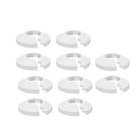 10 Pieces Water Pipe Covers Easy Installation Escutcheon Plate Tool-Free Setup Flexible for Plumbers, Kitchen, Under Sink, Floor