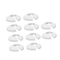 10 Pieces Water Pipe Covers Easy Installation Escutcheon Plate Tool-Free Setup Flexible for Plumbers, Kitchen, Under Sink, Floor