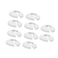10 Pieces Water Pipe Covers Easy Installation Escutcheon Plate Tool-Free Setup Flexible for Plumbers, Kitchen, Under Sink, Floor
