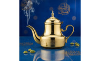 Ornate Design Arabic Coffee Pot Easy Pour Spout Arabic Teapot Heat-Resistant for Dining Table