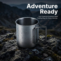 Foldable Coffee Cup Stainless Steel Travel Mug, Outdoor Camping Mug for Hot Drinks, Portable Folding - Image 2