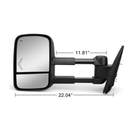 Power Heated Tow Mirror Easy Installation Heated Towing Mirror for Hauling