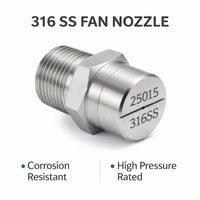 316 Stainless Steel Flat Tip, 1/4" Internal Thread, Pressure Washer Nozzle Replacement for Tough Cle - Image 7