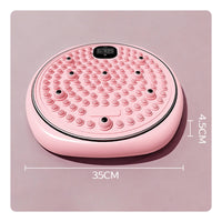 Foot Massage Digital Waist Twisting Disc Therapy Smart Fitness Rotator for Home, Office
