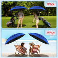 Outdoor Sun Umbrella UV Protection Fishing Camping Folding Beach Chair Umbrella Clamp Umbrella