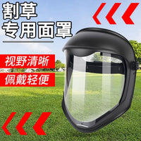 Heavy-Duty Protective Face Shield for Lawn Mower Use