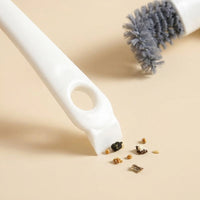 Bird Cage Cleaner and Parrot Cage Cleaning Brush, Angled Combination Pet Bird Cleaning Tool, Long Handle Droppings Remover
