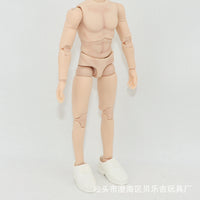 兵人衣服男塑胶男士皮鞋潮流兵人6寸8分BJD娃衣1/12男半包胶关节