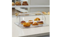 Food Display Cover with Flip Opening Versatile Pastry Cover with Flip Lid
