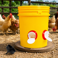 Automatic Chicken Feeder 10L For Poultry Farmers Home Use Plastic Automatic Feeder Chick Feeder
