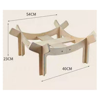 Wooden Feline Sofa Modern Design Elevated Pet Couch Scratch-Resistant