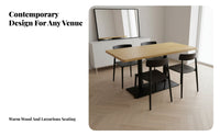 Long-Lasting Restaurant Booth and Table Set Easy to Clean Cafe Table and Chair Set Scratch-Resistant Tabletop Wooden Frame Diner Seating for Interior Designers, Business Owners, Dessert Shop, Hotel Lounge, Bar